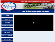 Tablet Screenshot of midamericanauctioninc.com